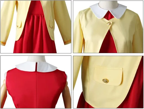 Vista 7 de Disfraz de anime para cosplay de Halloween vestido de uniforme