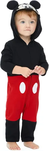 Vista 2 de Disney Mickey Mouse - Overol con capucha y cremallera para bebé