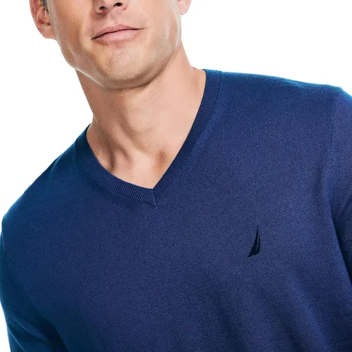 Vista 3 de Nautica Suéter Navtech con cuello en V para hombre