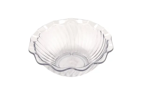 Vista 3 de G.E.T. DD-50-BK - Plato de postre para helado de tulipanes de plástico, 5 onzas, color negro (juego de 12)