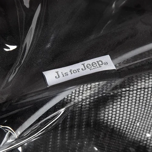 Vista 9 de Jeep Protector de lluvia para cochecito de correr, tamaño universal para adaptarse a la mayoría de cochecitos de correr, impermeable, resistente al