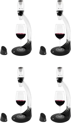 Vista 9 de Vinturi Aireador de Vino Deluxe Essential Vertedor de Vino Tinto y Juego de Soporte de Torre Decantador Airea Fácil y Convenientemente el Vino por