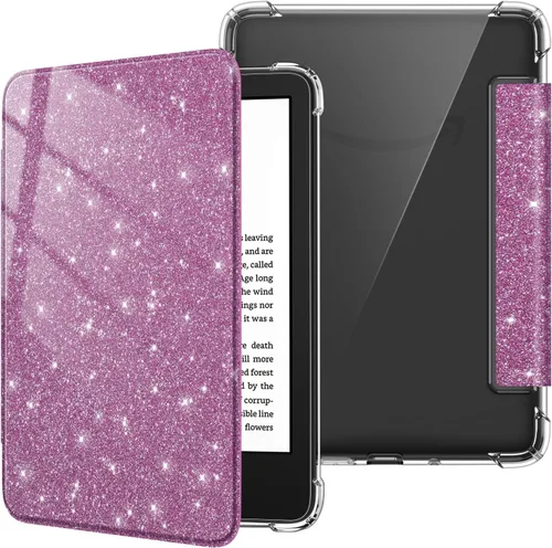 Vista 18 de Fintie - Funda delgada de TPU para Kindle de 6 pulgadas de 11.ª generación 2024/2022, color verde agave Ultra Clear Transparent Soft TPU Back