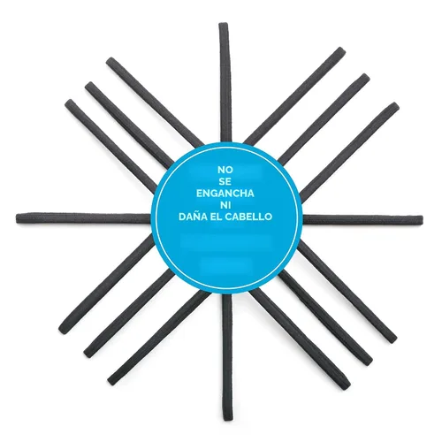 Vista 3 de GOODY Diadema Ouchless para Cabello Fino de Mujer Plana Estrecha, Negro, 6