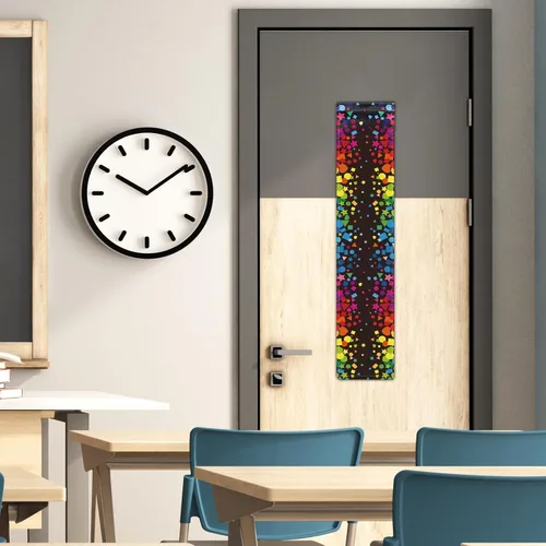 Vista 4 de YLOLUL 2 piezas de cortinas opacas para puertas de aula, cortinas opacas para puertas de cristal, oscurecimiento de puertas para decoración