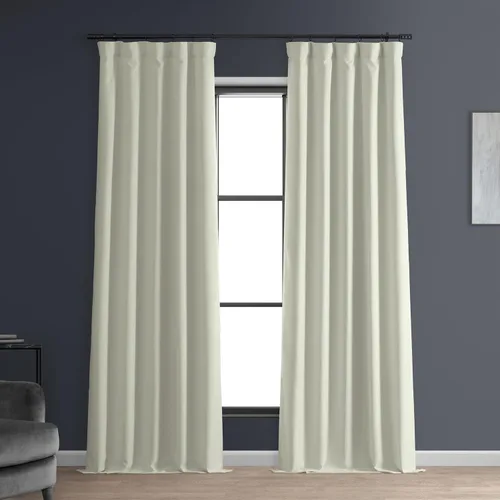 Vista 20 de HPD HALF PRICE DRAPES Cortinas opacas sólidas con aislamiento térmico para dormitorio, cortina de 84 pulgadas de largo (1 panel), cortinas opacas