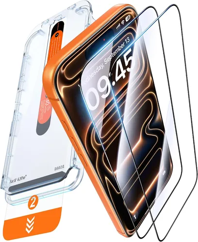 Vista 11 de DIMONCOAT TOP 9H+ Glass for iPhone 17 Pro Max Privacy Screen Protector[Easy One-Pull Installation] [10X Military Protection] Tempered Glass Screen