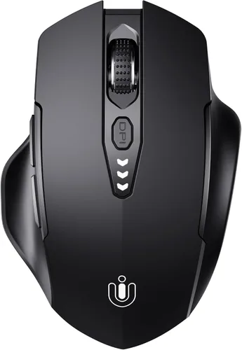 Vista 9 de Uineer Ratón Bluetooth, [Actualizado] Ratón Inalámbrico Multi-Dispositivo Recargable, Nivel de Batería Visible, Tri-Modo (BT 5.0/4.0+2.4G Hz), 4 DPI