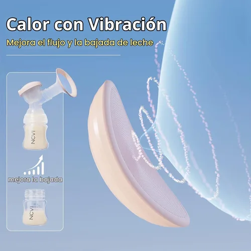 Vista 2 de NCVI Masajeador de lactancia, calor y vibración 2 en 1 para conductos