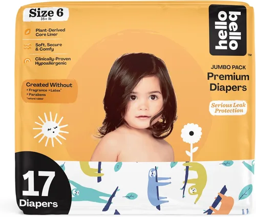 Vista 27 de Hello Bello Premium Pañales para bebé talla 1, 32 unidades de pañales desechables, extra absorbentes, hipoalergénicos con ajuste cómodo y seguro