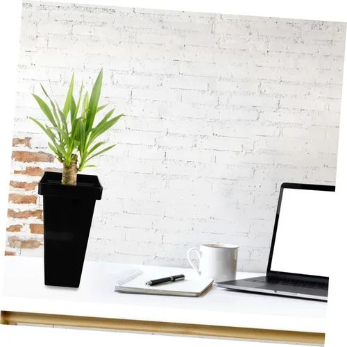 Vista 2 de Macetas decorativas de jardinería cubos de forma cuadrada para arreglos florales