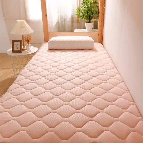 Vista 9 de Colchón japonés mejorado, tapete portátil de tatami para campamento, colchón plegable tamaño individual/individual/Queen/King, colchón de cama