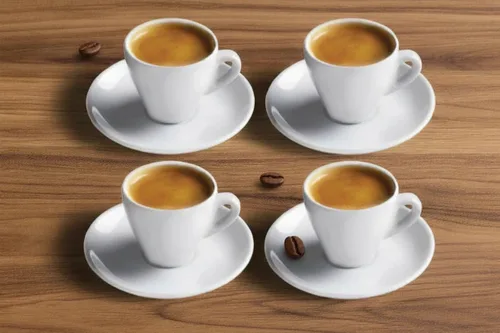 Vista 7 de Cusinox - Juego de tazas de café expreso de porcelana blanca para café expreso, 2 onzas