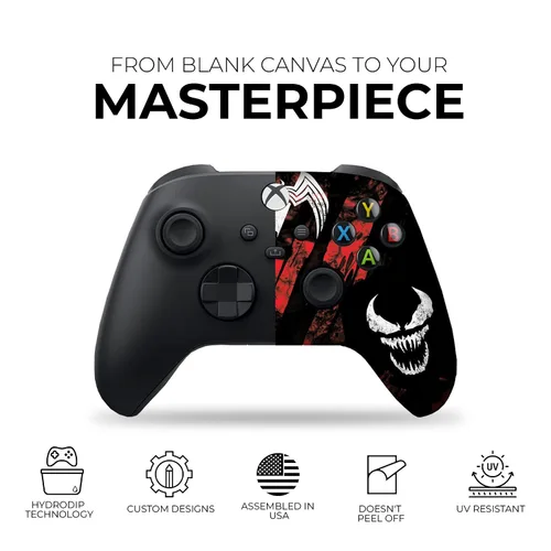 Vista 3 de DreamController Carnage Custom X-box Controller Wireless compatible with X-box OneX-box Series XS Proudly Customized in USA with Permanent HYDRO-DIP