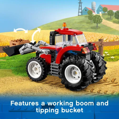 Vista 4 de LEGO City Grandes Vehículos Tractor 60287 - Juego de juguetes de construcción para niños, niñas y niños a partir de 5 años (148 piezas)