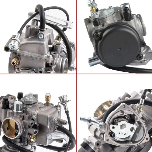 Vista 6 de Kit de carburador para Yamaha Big Bear Wolverine Kodiak Grizzly 400 YFM 400 YFM400 2000 2001 2002 2003 2004 2005 2006 ATV, con filtro de combustible