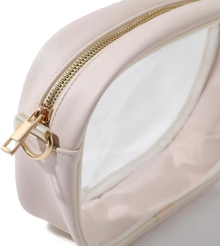 Vista 3 de TOBVZOO - Bolsa bandolera transparente aprobada para estadios, conciertos y eventos deportivos, unisex