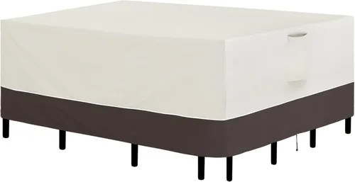 Vista 10 de Easy-Going Juego de fundas cuadradas para muebles de patio, 56 x 56 pulgadas, para mesa y silla, impermeables, resistentes a los rayos UV, para sofá