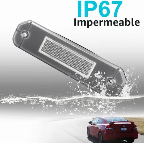 Vista 7 de Repuesto de luz LED para placa de matrícula para Hon'da Civic Gen 6th 1992-2000, Del Sol 1993-1997, compatible con OEM 6000K xenón blanco 18-SMD sin
