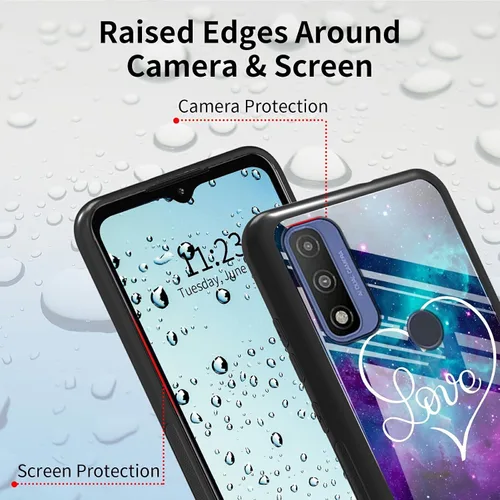 Vista 157 de Funda para Motorola Moto G Stylus 5G 2021 de vidrio templado, funda negra con diseño de mujer negra africana para mujeres y hombres, antiarañazos, a