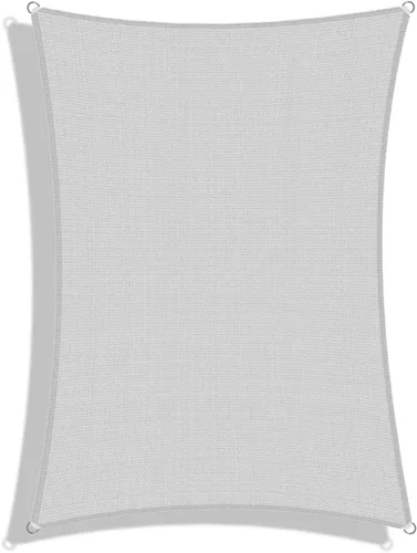 Vista 8 de Windscreen4less - Toldo rectangular para exteriores, para patio, jardín y terraza, color gris