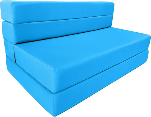 Vista 11 de D&D Futon Furniture Colchón plegable de espuma, tumbona para silla, sofá cama estudio para invitados, individual XL, 80 x 39 x 6 pulgadas de grosor