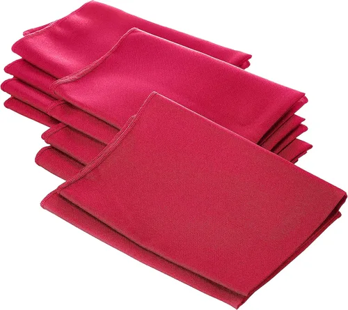 Vista 86 de LA Linen Paquete de 10 servilletas de popelina de poli, servilletas de tela suave, servilletas lavables y reutilizables, servilletas de mesa