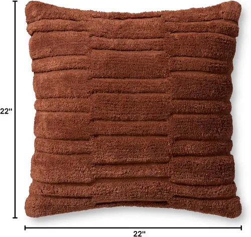 Vista 4 de Loloi Angela Rose x Arabella Collection PAR0011 - Funda de 22 x 22 pulgadas con almohada de poliéster