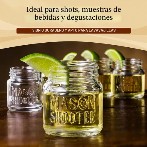 Vista 7 de Hayley Cherie - Frascos de vidrio pequeños con tapa, frascos pequeños para tragos, de 2 onzas, 8