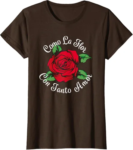 Vista 19 de Como La Flor - Bailar Cumbia - Mexican Rose Fiesta Regalo Camiseta Negro