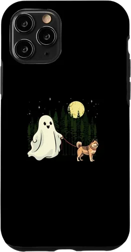 Vista 27 de iPhone 16 Akita Walking Ghost Halloween Funny Kids Costume Case