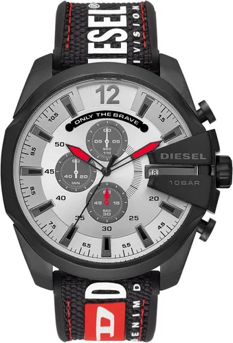 Vista 19 de Diesel Mega Chief Reloj de acero inoxidable para hombre con movimiento analógico o digital