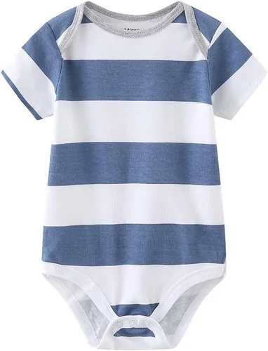 Vista 21 de Kiddiezoom Body unisex de manga corta para bebé, paquete de 5