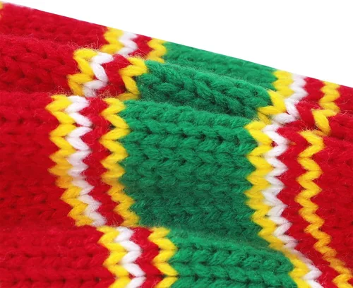 Vista 19 de American Trends Gorro de Papá Noel, gorro de Navidad cálido para invierno, gorro holgado de punto trenzado para adultos, mujeres y hombres, fiesta