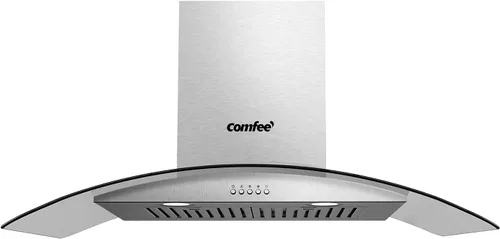 Vista 10 de COMFEE' CVG30W8AST Campana extractora montada en pared de 30 pulgadas con conducto, con ventilador de escape de 450 CFM de 3 velocidades, filtros
