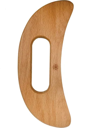 Vista 5 de DAILY CONCEPTS Herramienta Gua Sha de cuerpo de madera, la herramienta Gua Sha de cuerpo de madera aumenta el drenaje linfático y aumenta