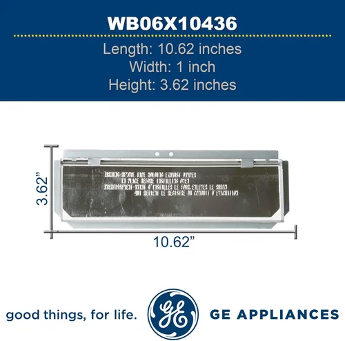 Vista 4 de GE WB06X10436 Amortiguador de ventilación OEM genuino para microondas GE