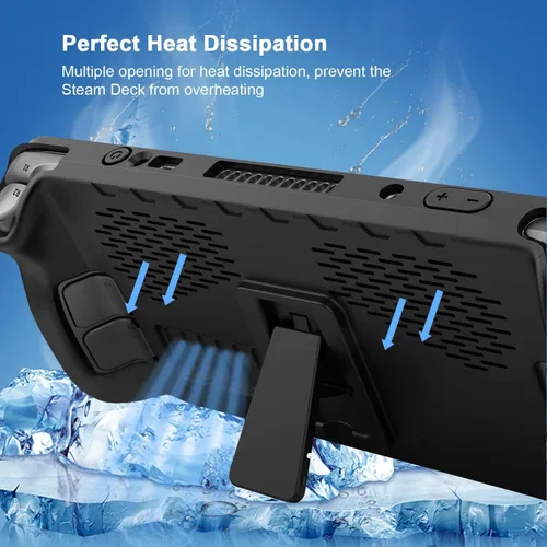 Vista 3 de Funda protectora de cubierta de vapor con soporte funda protectora de poliuretano termoplástico para cubierta de vapor con soporte y botones