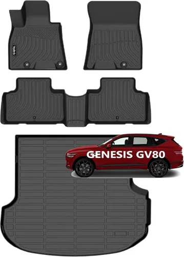 Vista 231 de Tapetes de piso para todo clima y forro de carga con respaldo para Chevrolet Suburban de 7 asientos 2021-2025 / GMC Yukon XL de 7 asientos