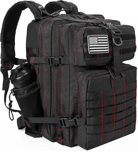 Vista 34 de LHI Mochila Táctica Militar para Hombres y Mujeres 45L Ejército 3 Días Mochila de Asalto Bolsa Mochila Grande con Sistema Molle