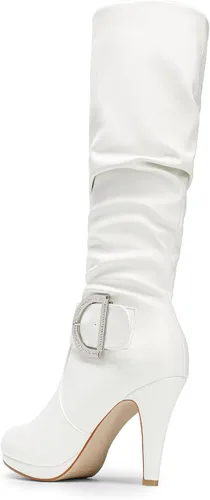 Vista 3 de DREAM PAIRS Botas de mujer de tacón alto y caña alta