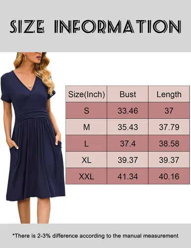 Vista 7 de Vestido de verano floral para mujer, cuello en V, bohemio, con volantes, manga con volantes, vestido de lunares suizos, con cinturón, acampanado