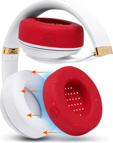 Vista 10 de WC SweatZ Studio - Fundas patentadas para almohadillas de oído para Beats Studio 3 (A1914) & Beats Studio 2 (B0500 / B0501), fabricadas por Wicked