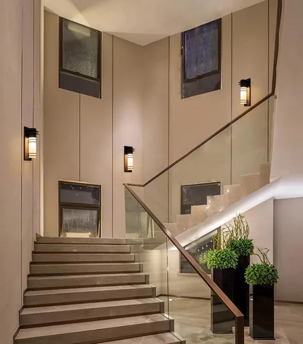 Vista 8 de Soporte de pared para exteriores, aplique de pared LED residencial comercial, moderno accesorio de luces de pared exterior, lámparas de pared LED