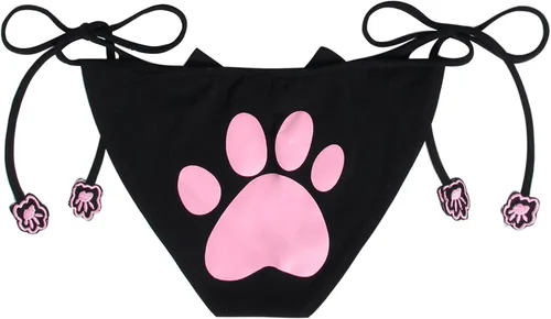 Vista 3 de JustnCostume juego de lencería cosplay de gato, atuendo sexy y tierno