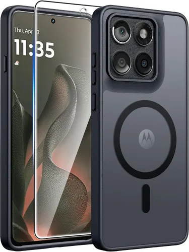 Vista 18 de FNTCASE - Funda para iPhone 16 Pro: magnética, mate, translúcida, de grado militar, protectora contra caídas, resistente, fina, duradera y a prueba