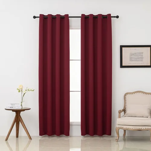 Vista 42 de Pickluc - Paneles de cortinas opacas con ojales, cortinas para bloquear la luz para el dormitorio, aisladas térmicamente, reducción de ruido