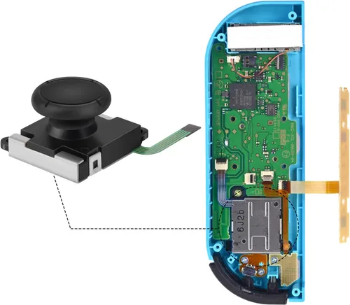 Vista 4 de Assenic Joystick de repuesto para Nintendo Switch Joycon, Joy con Drift Repair Kit. NS Joy-Con & Switch Lite Controller Analog Thumb Stick Partes