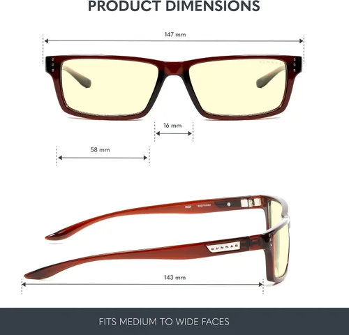 Vista 2 de GUNNAR - Gafas Premium para Juegos y Computadora - Bloquea la Luz Azul - Riot