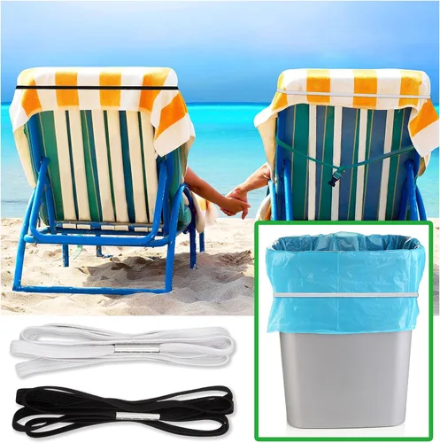 Vista 6 de Riakrum Correa elástica ajustable para mantel de mesa, cuerda elástica ajustable para sujetar la cubierta de mantel para picnic al aire libre